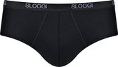 sloggi men Basic Heren Midi slip - Zwart - Maat M