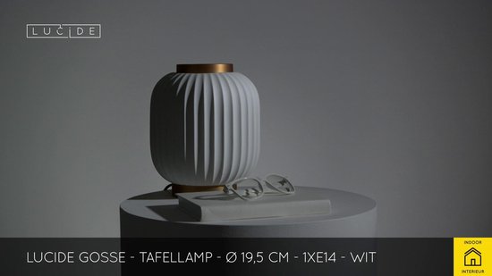 LED Tafellamp - 19,7 cm - 1xE14 - Wit