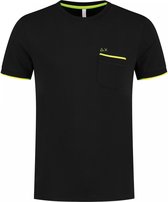 Sun68 Sun68 Knit T-shirt - Mannen - zwart - geel