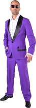Jaren 80 & 90 Kostuum | Paarse Smoking | Man | XL | Carnavalskleding | Verkleedkleding