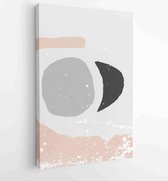 Canvas schilderij - Abstract organic shape Art design for poster, print, cover, wallpaper, Minimal and natural wall art. Vector illustration. 1 -    – 1810070353 - 115*75 Vertical