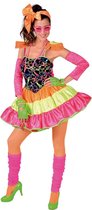 Magic By Freddy's - Rock & Roll Kostuum - Dolly Dot Jaren 80 Disco - Vrouw - Multicolor - Small - Carnavalskleding - Verkleedkleding