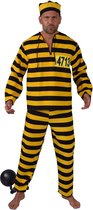 Magic By Freddy's - Boef Kostuum - Achtenveertig Keer Levenslang Gevangenis Boef - Man - geel,zwart - Small - Carnavalskleding - Verkleedkleding