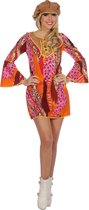 Wilbers & Wilbers - Hippie Kostuum - Into The Groove Disco Dans - Vrouw - Multicolor - Maat 40 - Carnavalskleding - Verkleedkleding