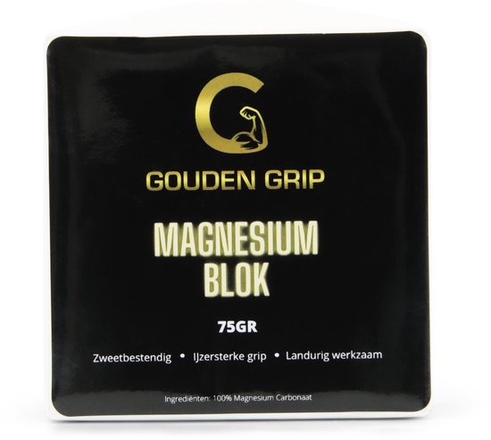 Druppelen gitaar Grafiek Gouden Grip Magnesium Blok 75 gram + GRATIS Griptraining E-book - 100%  Magnesium... | bol.com