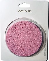 Wynie - 1 Gezichtsreiniging Spons / Facial Pad - Roze - Rond - In blisterverpakking