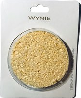 Wynie - 1 Gezichtsreiniging Spons / Facial Pad - Geel - Rond - In blisterverpakking