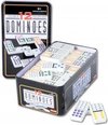 Afbeelding van het spelletje dominospel dubbel 12 junior 5 cm wit 91 stenen