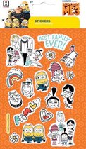 stickervel Minions Family junior 19 x 11 cm oranje