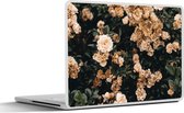 Sticker pour ordinateur portable - 13,3 pouces - Rosier - Fleurs - Feuilles
