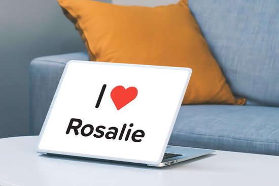 Laptop sticker - 12.3 inch - I love - Rosalie - Meisje - SleevesAndCases
