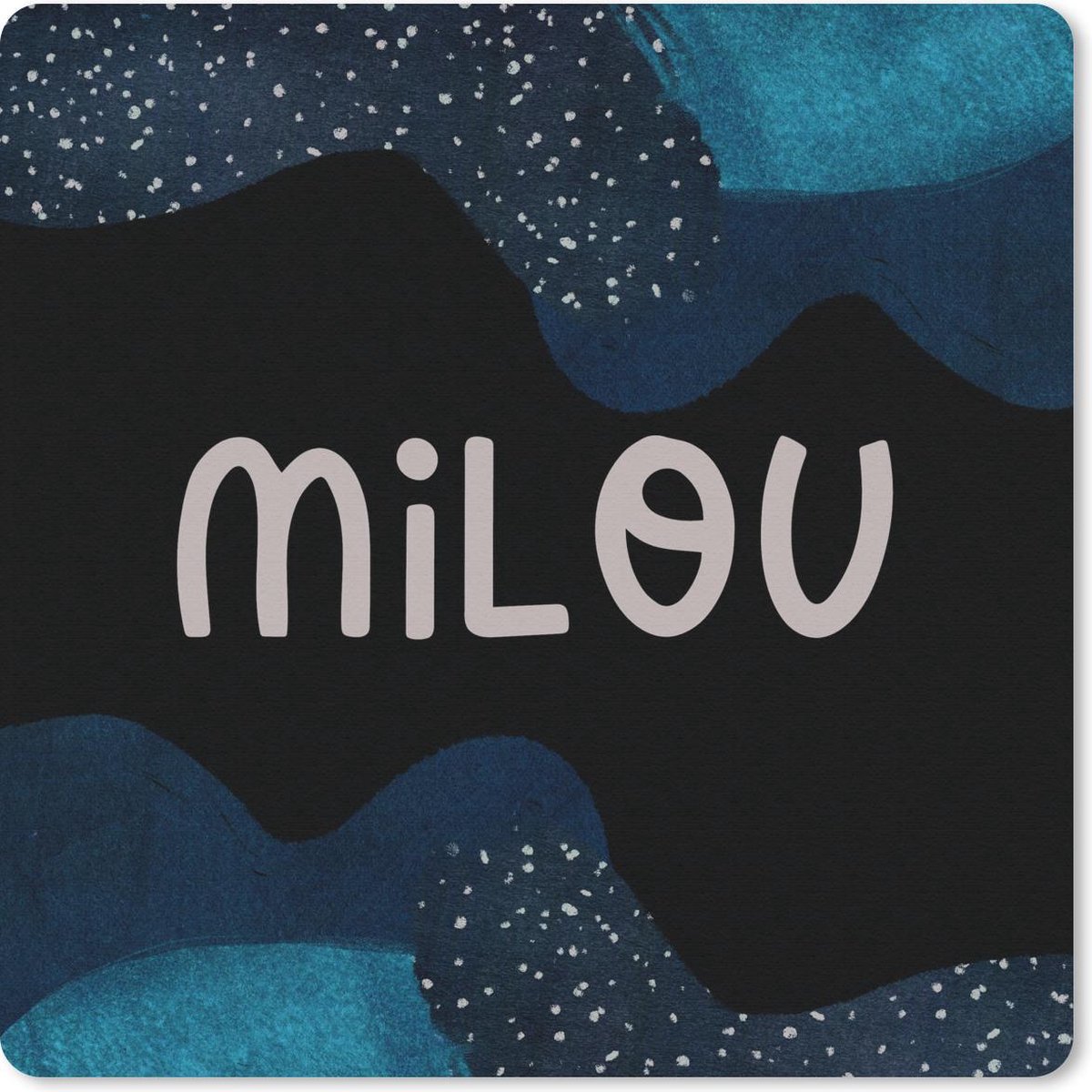Muismat 30x30 cm - Mousepad Milou - Pastel - Meisje - Muismatten