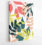 Canvas schilderij - Abstract art nature background vector. Modern shape line art wallpaper 2 -    – 1933708193 - 115*75 Vertical