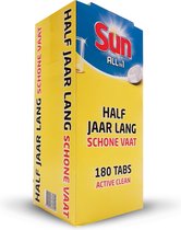 SUN ALL-IN-1 ACTIVE CLEAN VAATWASTABLETTEN HALF JAAR LANG BOX - 180 Tabletten