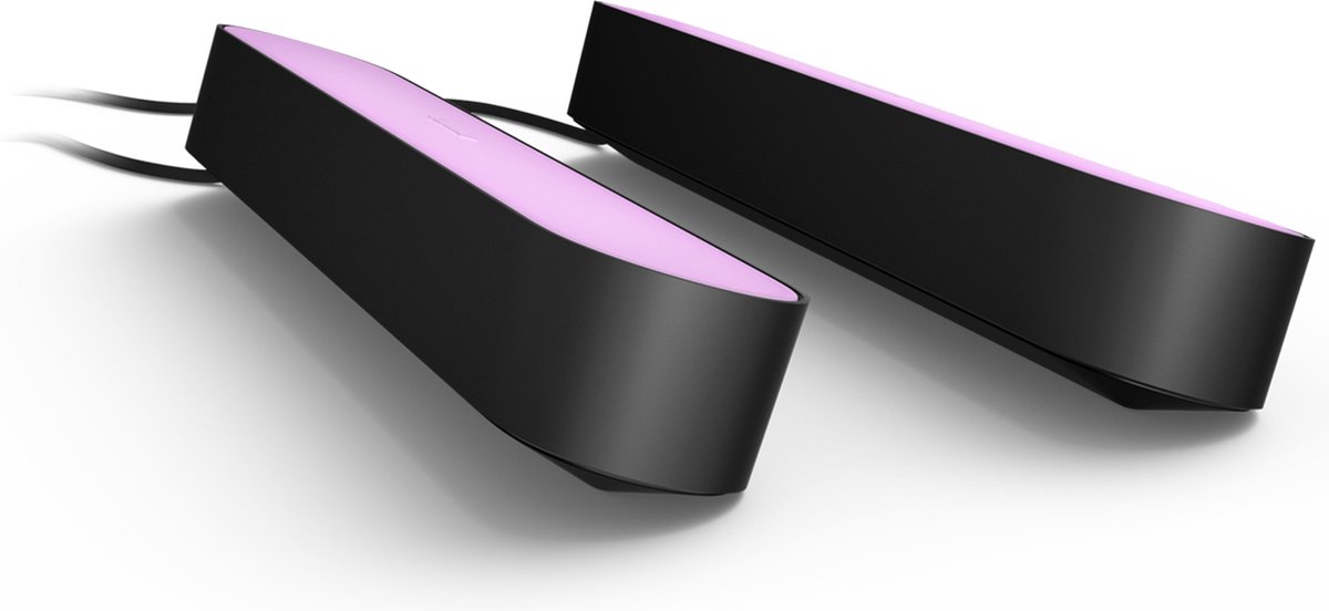 Philips Hue Play lightbar - wit en gekleurd licht -Beleef de ultieme game-ervaring - zwart - 2-pack - basis — afbeelding 2