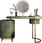 Medina Luxe Kaptafel - Make-up tafel - Groen/Wit/Zwart