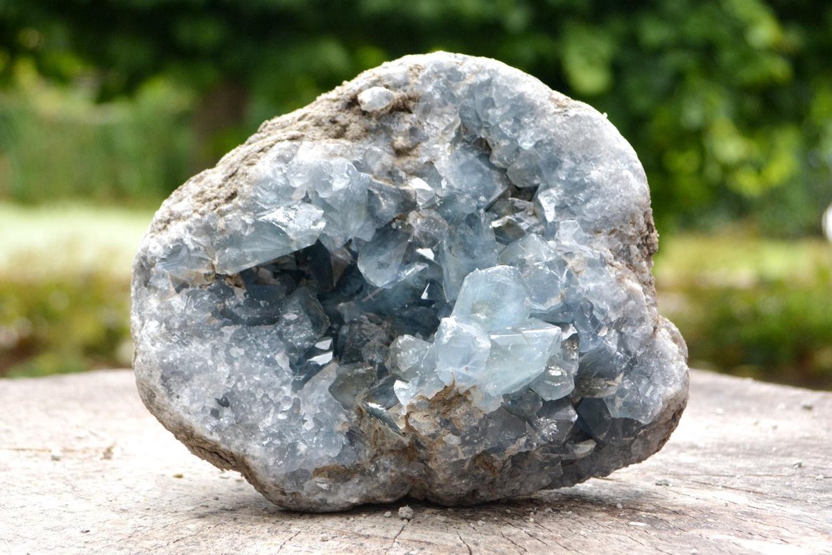 Decoratief edelsteen Celestien (Coelestien) Geode - 3.5 kilo