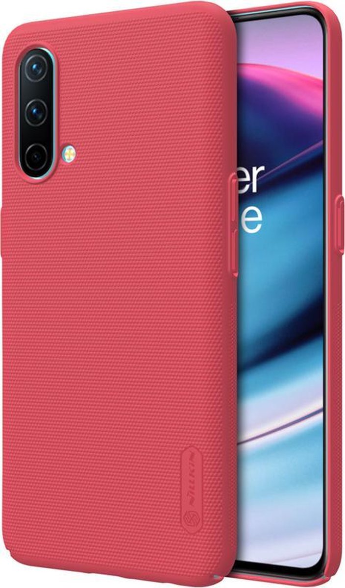 Telefoonhoesje geschikt voor OnePlus Nord CE 5G - Super Frosted Shield - Back Cover - Rood