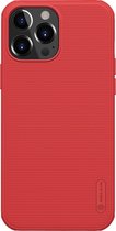 Telefoonhoesje geschikt voor iPhone 13 Pro Max - Super Frosted Shield Pro - Back Cover - Rood