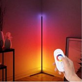 Polaza® LED lamp – Dimbare LED Hoek lamp – LED – Vloerlamp - LED verlichting - Sfeerverlichting - Met Afstandsbediening
