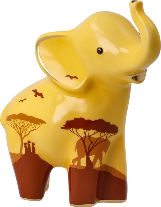 Goebel - Elephant | Decoratief beeld / figuur Mukkoka | Porselein - 15cm - olifant