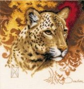 Lanarte - borduren - Eyes of Amber - cheetah - 26x28 cm