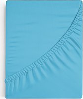 hoeslaken/onderlaken basic turquoise 160x200cm +30CM