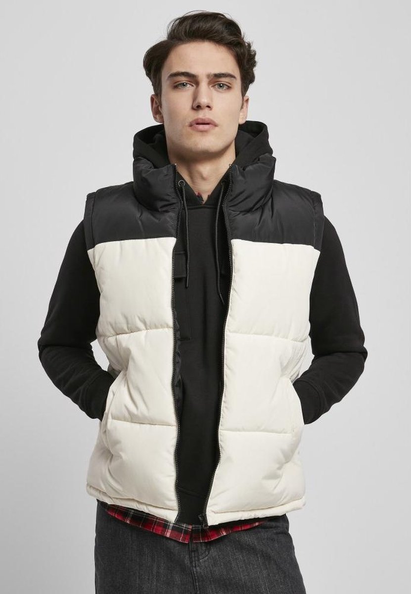 Urban Classics Block Gewatteerd jack L Zwart