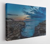 Canvas schilderij - Beautiful evening sky at the Great Ocean Road coast  -     782795797 - 40*30 Horizontal