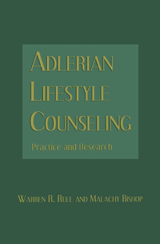 Adlerian Lifestyle Counseling - cover