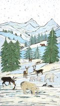 Poster Winterlandschap - Hanneke de Jager - Multikleur - 80 x 140 cm  - Fotoprint - art print - wanddecoratie - print