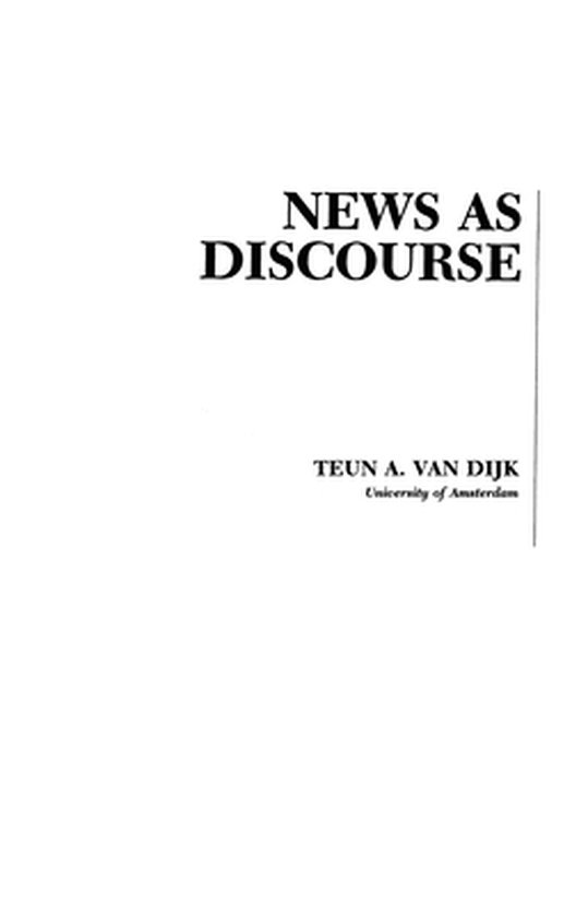 News As Discourse - cover