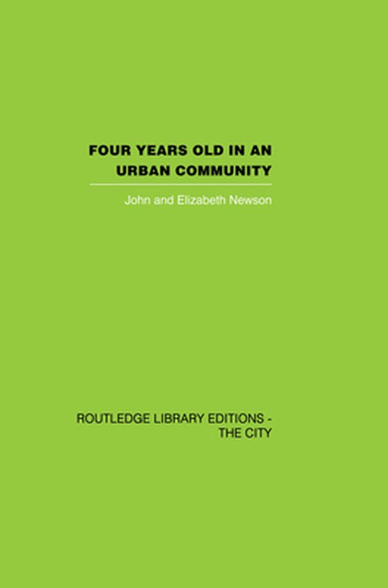 Four years Old in an Urban Community - cover