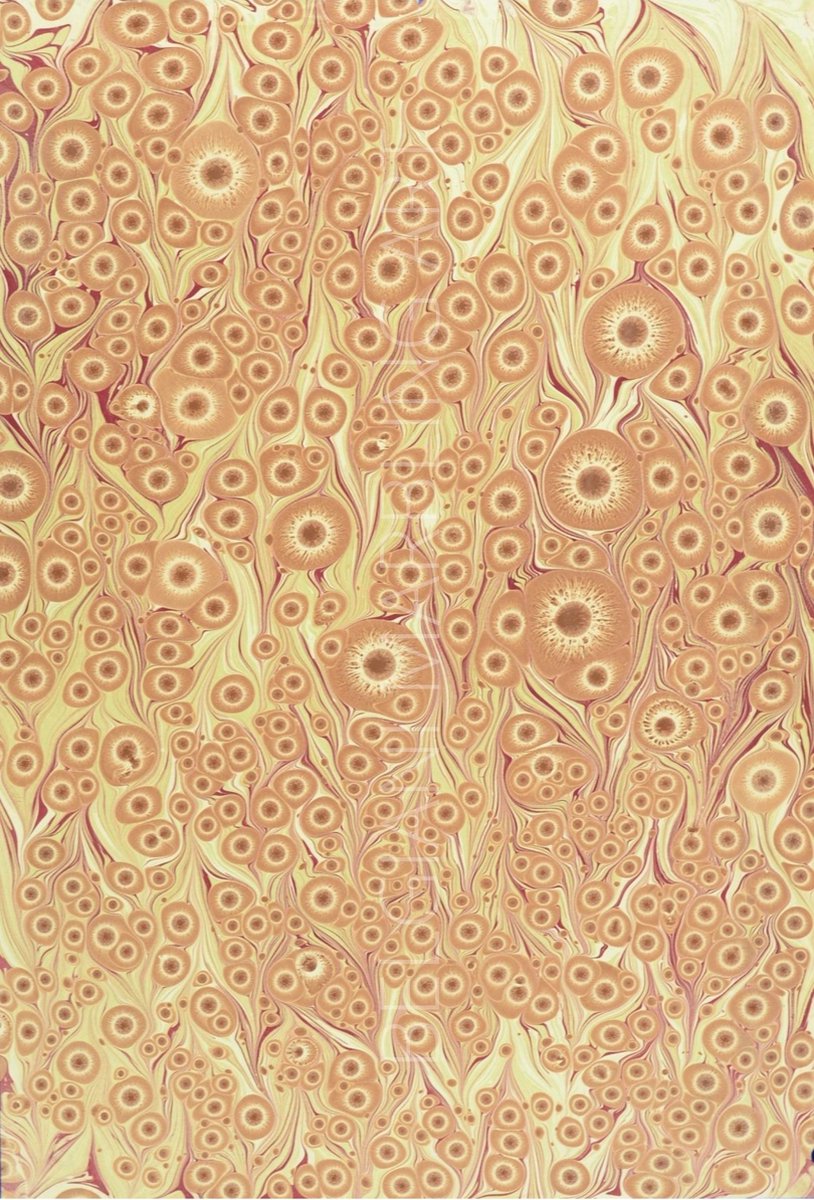 Originele handgemaakte Turkse kunst Ebru, Turkse papier marmering, 35x50cm decoratief papier voor boekbinden, kunst aan de muur, woondecoratie