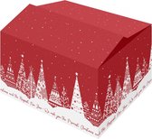 Trees Red – Kerstpakket Doos – Kerstverpakking – 5 stuks – 310x200x140mm – Medium