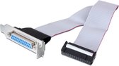 GEMIBRD DB25 parallel port receptacle on low-profile bracket