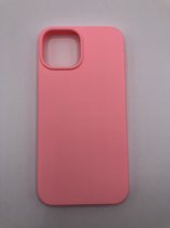 Hoogwaardige Siliconen back cover case - Geschikt voor iPhone 13 Mini - Premium Kwaliteit TPU hoesje Roze - (Past Alleen iPhone 13 Mini)