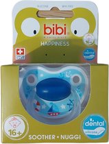 Bibi Happiness fopspeen Play with Us Maritiem 16 maanden plus - Optimale pasvorm, bijtbestendig, Zintuigelijke stimulatie, Voorkomt huid irritatie, Bibi Speen - Dental Speen - 16+