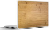 Laptop sticker - 17.3 inch - De hout structuur van een snijplank voor in de keuken - 40x30cm - Laptopstickers - Laptop skin - Cover