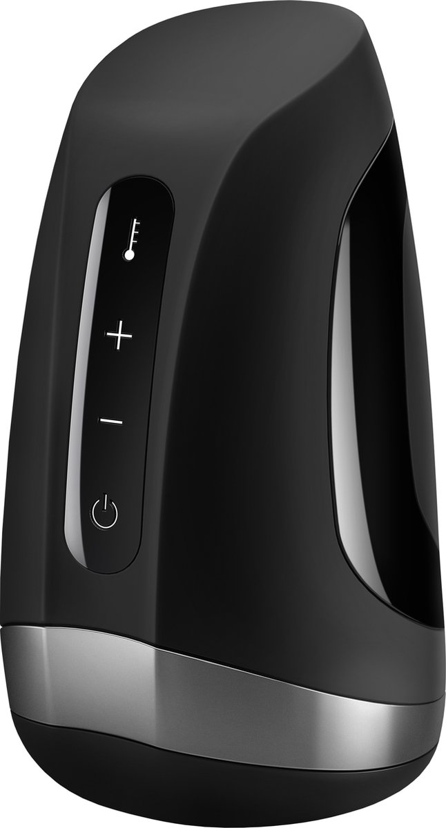 Satisfyer Men Heat Vibration - Verwarmende Masturbator - Zwart/Zilver