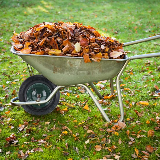 Relaxdays kruiwagenwiel - 4.80/4.00-8 - luchtband - stalen velg - met as - tot 120 kg - zwart-groen van Relaxdays — afbeelding 5