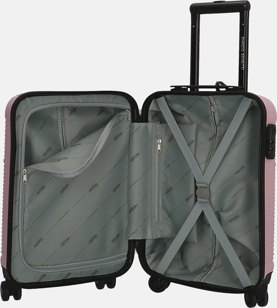 Enrico Benetti Louisville Handbagage koffer - 39040-50 - Roze - Enrico Benetti