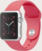 Siliconen Apple Watch Bandje - Neon Roze - 38/40/41 mm - Apple Watch Series 1 2 3 4 5 6 7 SE - Geschikt voor Apple Watch