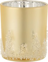 J-Line T-Lichthouder Suiker Frosted Goud Large Set van 4 stuks