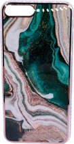 iPhone 7/8 Plus marmer design hoesje - 4 verschillende kleuren - Wit/Goud - Paars - Groen - Blauw - Design - Patroon - Telehoesje - Goedkoop - Stevig - Leuk - Marble phone case - Phone case