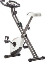 Skandika Foldaway X-1000 Hometrainer Fiets – Hometrainers - Fitnessbike – Hometrainer fiets inklapbaar - Fitness fiets opvouwbaar met handpulssensoren, 8-staps magnetische weerstan