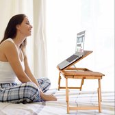 Shelf-Slaapzaal Nachtkastje laptopstandaard-Book Reading laptop Lap Desk-Bamboo Rack-Shelf Stand