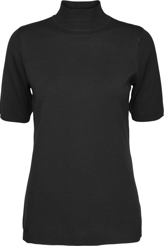 Minus Lima Roll Neck Knit Tops & T-shirts Dames - Shirt - Zwart - Maat XL