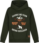 SKURK Stefan Kinder Jongens Army Hoodie - Maat 152