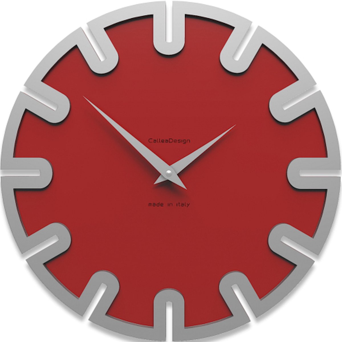 Italiaanse Wandklok Rolanda RED Modern Design